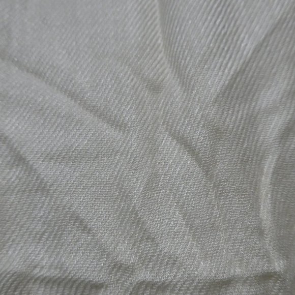 Sheer Shawl | Plaid Dyed | Cream - Picture 9 of 14